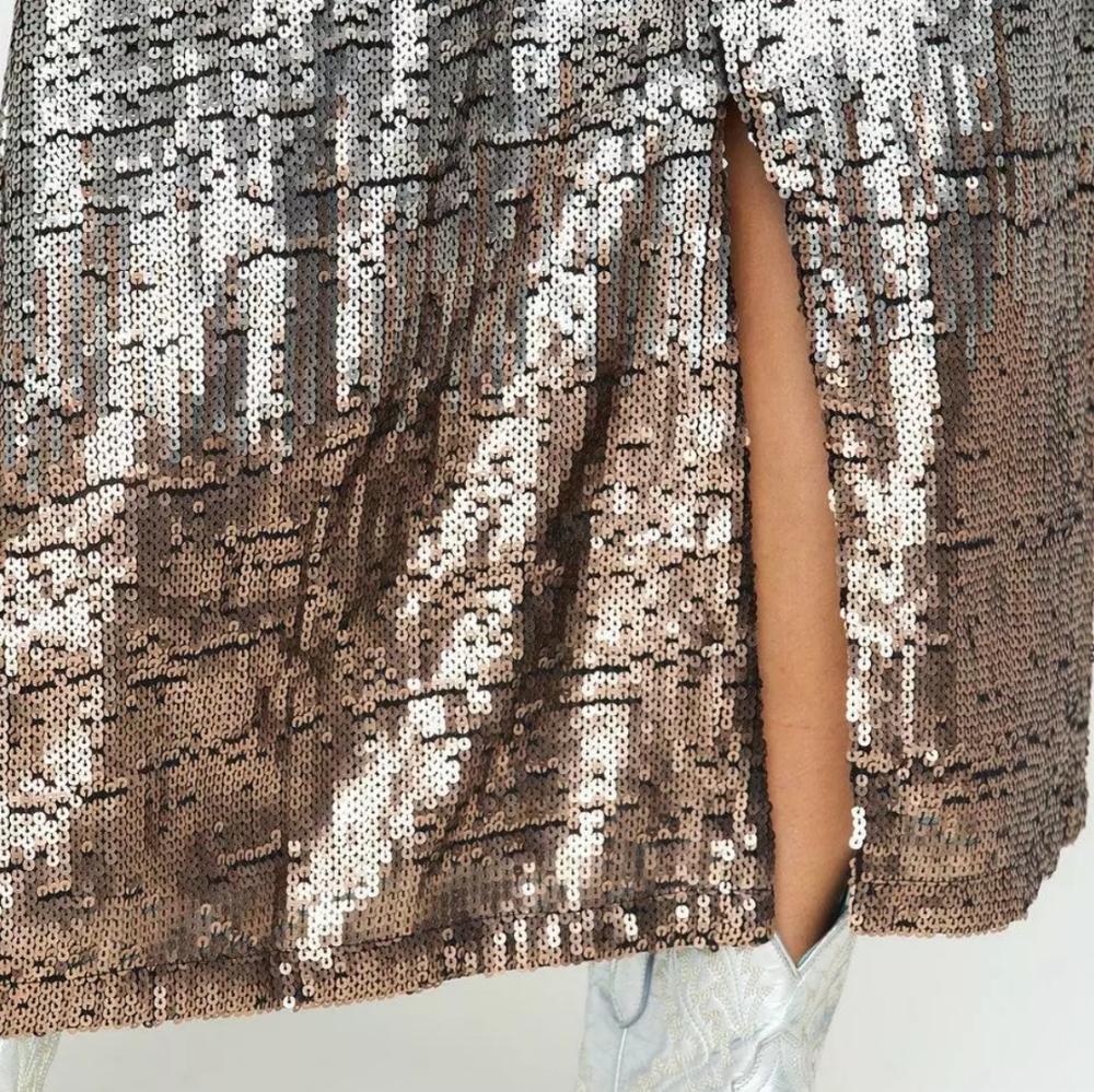 ARIAT sequin maxi skirt Glam Cowgirl country boho - Picture 3 of 8